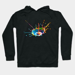 Paint drop Splash design Hoodie